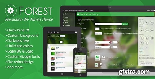 CodeCanyon - Forest v1.2.5 - Revolution Wordpress Admin Theme