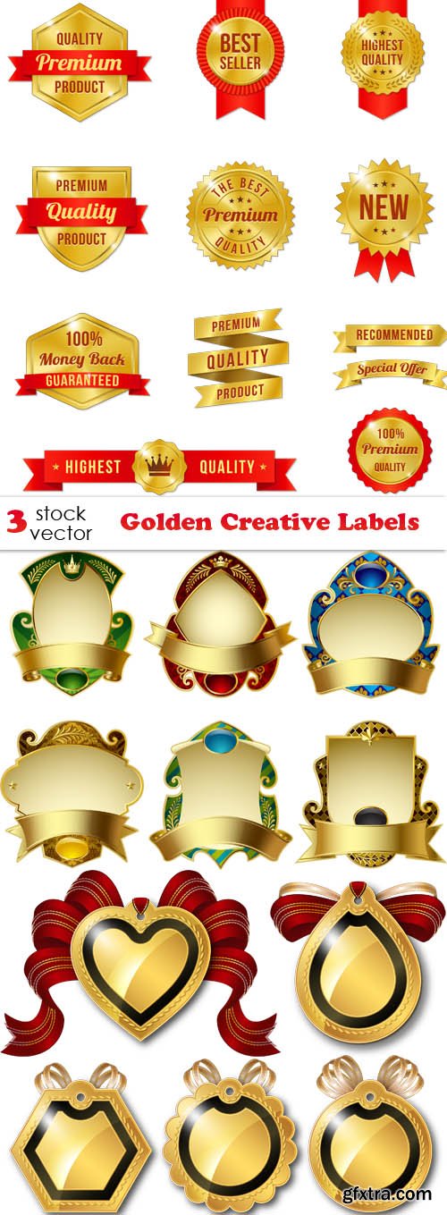 Vectors - Golden Creative Labels