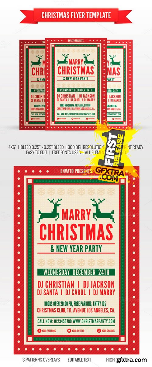 Christmas Flyer - Creativemarket 105214