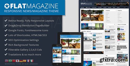 ThemeForest - FlatMagazine v2.0 - Responsive News/Magazine Theme