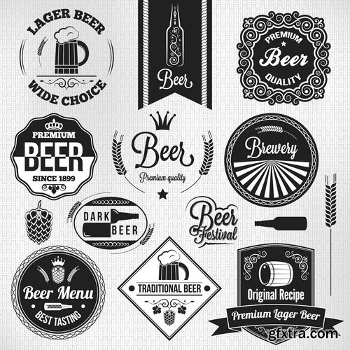 Stock Vectors - Beer 4, 25xEPS