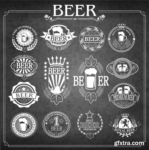 Stock Vectors - Beer 4, 25xEPS