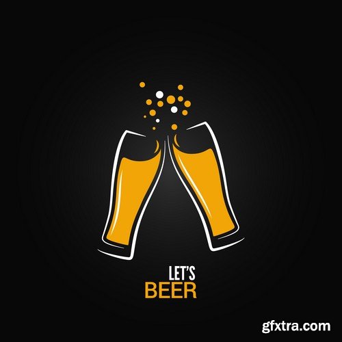 Stock Vectors - Beer 4, 25xEPS