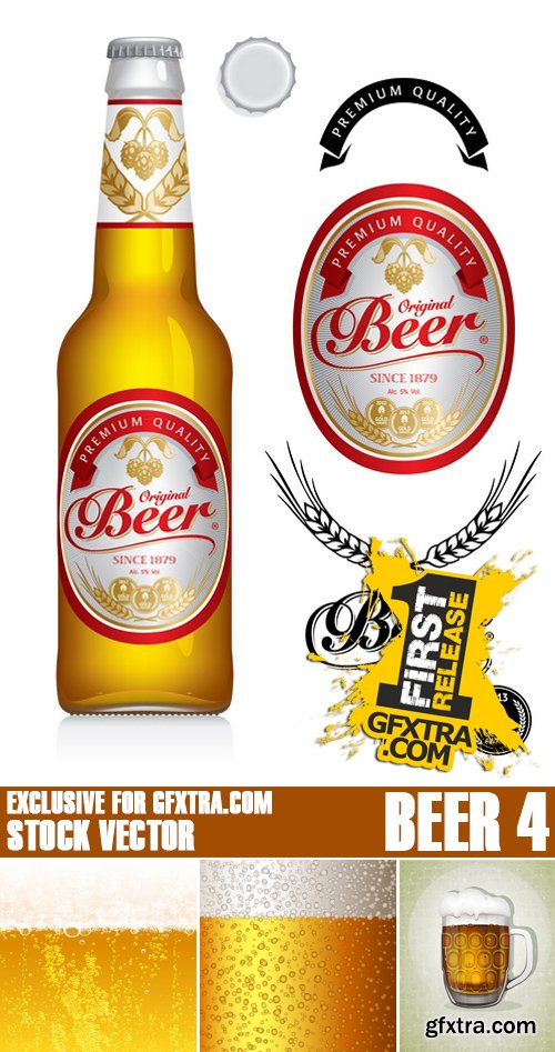 Stock Vectors - Beer 4, 25xEPS