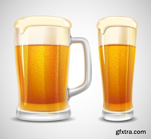 Stock Vectors - Beer 4, 25xEPS