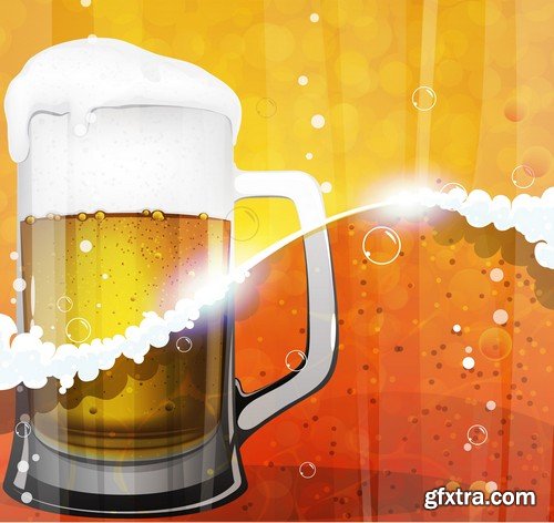 Stock Vectors - Beer 4, 25xEPS