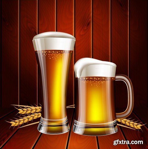 Stock Vectors - Beer 4, 25xEPS