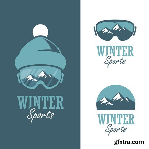 Stock Vectors - Snowboarder 2, 25xEPS