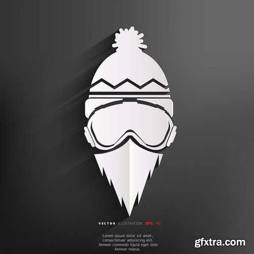 Stock Vectors - Snowboarder 2, 25xEPS