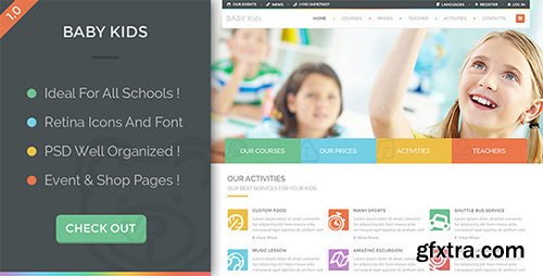 ThemeForest - Baby Kids - Education Primary School For Children - RIP