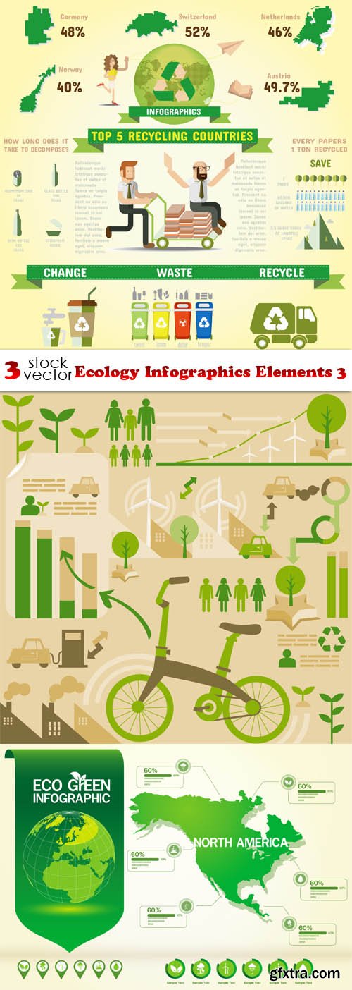 Vectors - Ecology Infographics Elements 3