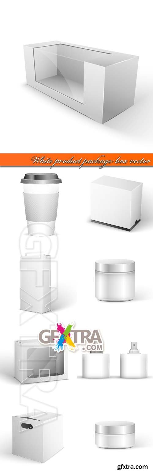 White product package box vector