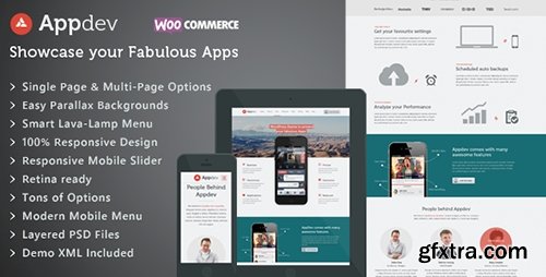 ThemeForest - Appdev v2.8 - Mobile App Showcase WordPress Theme