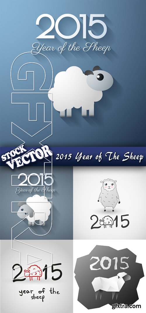 Stock Vector - 2015 Year of The Sheep