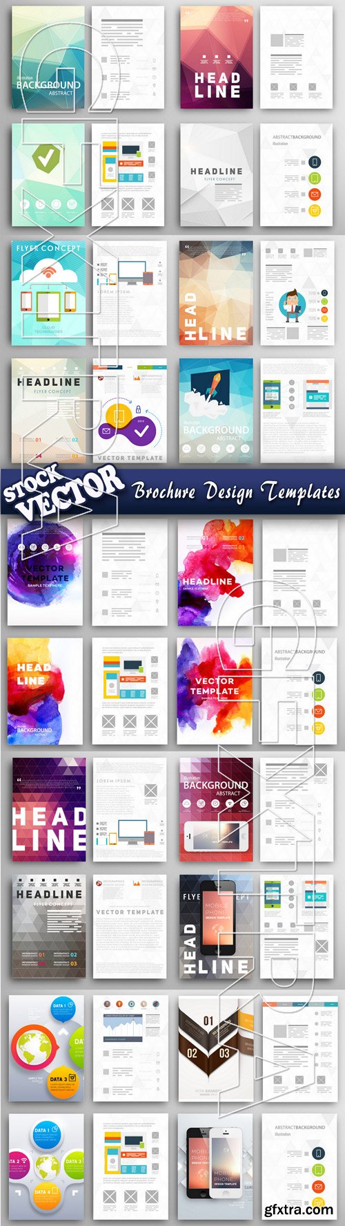 Stock Vector - Brochure Design Templates
