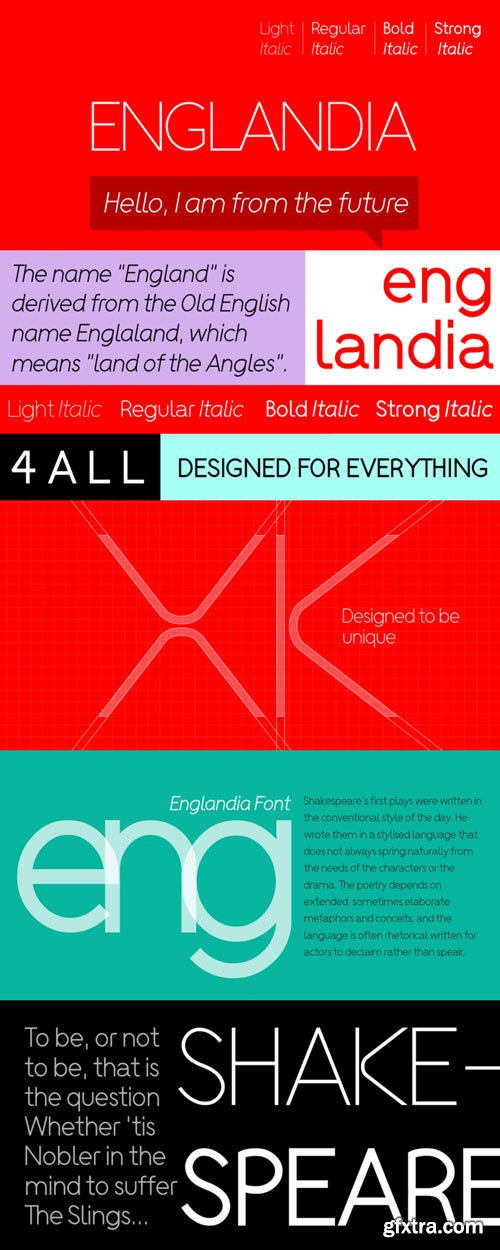 Englandia Font Family $30