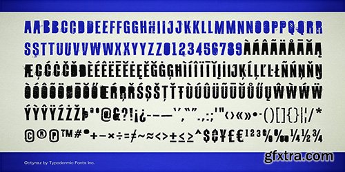 Octynaz Font - 1 Font 30$