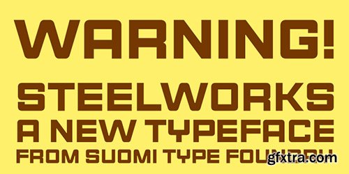 Steelworks Font - 1 Font 30$