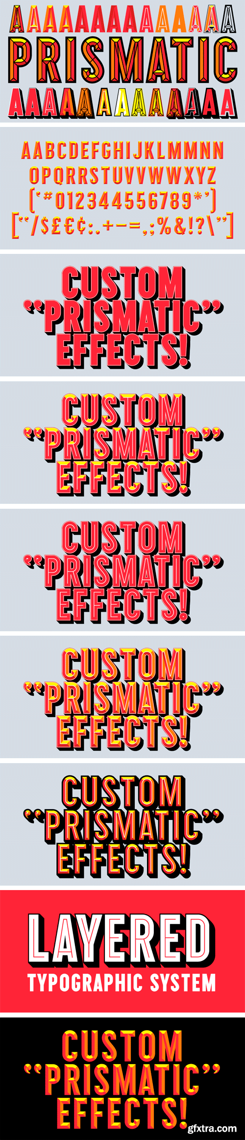 Prismatic Font Family - 11 Fonts for $225