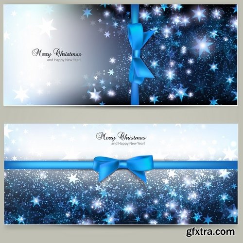 Beautiful vector template for holiday cards from stock - 25 Eps