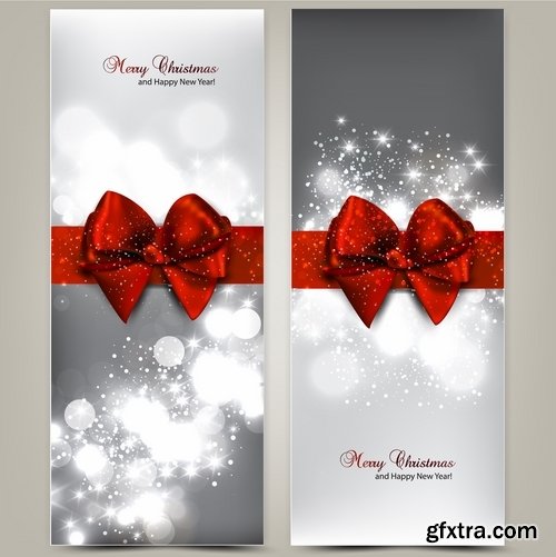 Beautiful vector template for holiday cards from stock - 25 Eps