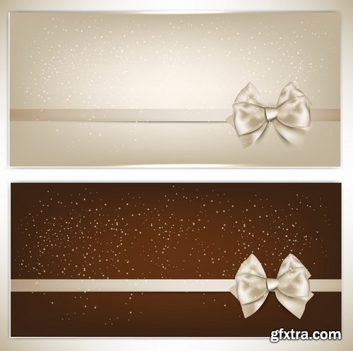 Beautiful vector template for holiday cards from stock - 25 Eps