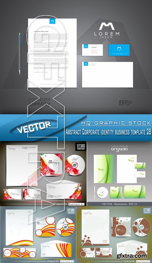 Stock Vector - Abstract Corporate identity business template 28