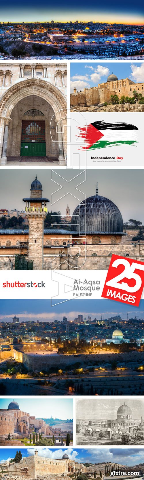 Al-Aqsa Mosque, Palestine 23xJPG, 2xEPS