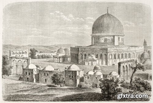 Al-Aqsa Mosque, Palestine 23xJPG, 2xEPS