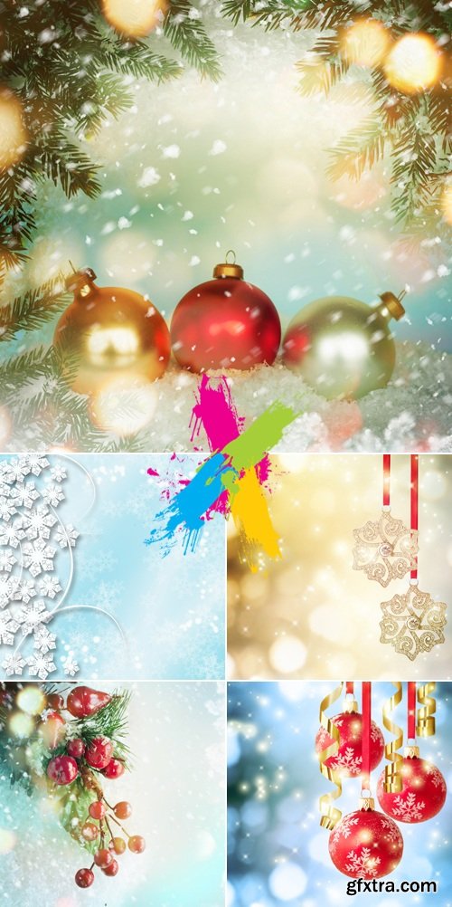 Stock Photo - Christmas & New Year 2015 Backgrounds 3