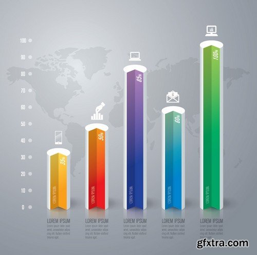 Stock Vectors - Infographics element 6, 25xEPS