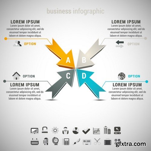 Stock Vectors - Infographics element 6, 25xEPS