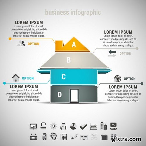 Stock Vectors - Infographics element 6, 25xEPS