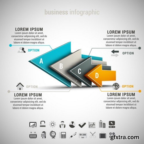 Stock Vectors - Infographics element 6, 25xEPS