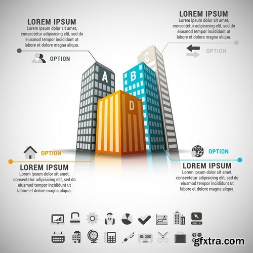 Stock Vectors - Infographics element 6, 25xEPS