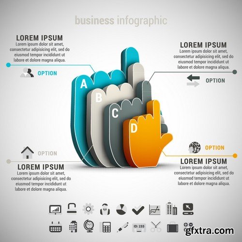 Stock Vectors - Infographics element 6, 25xEPS