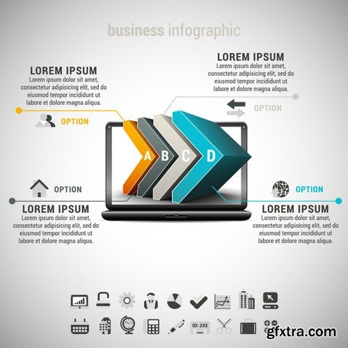 Stock Vectors - Infographics element 6, 25xEPS