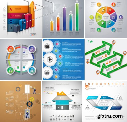 Stock Vectors - Infographics element 6, 25xEPS