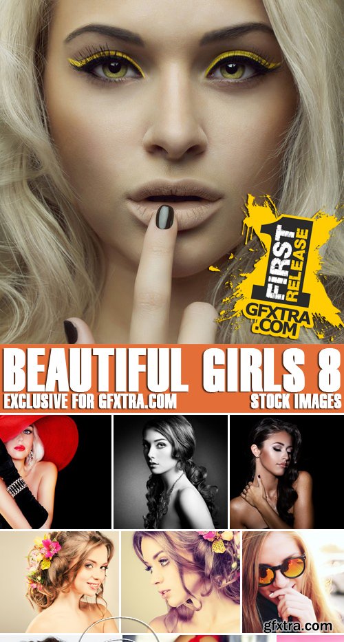 Stock Photos - Beautiful Girls 8, 25xJPG