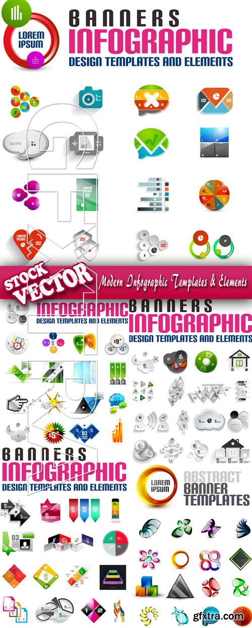 Stock Vector - Modern Infographic Templates & Elements