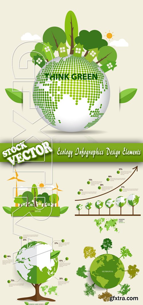 Stock Vector - Ecology Infographics Design Elements