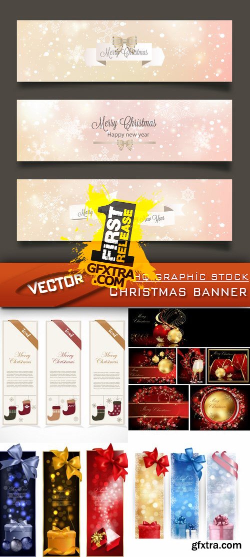 Stock Vector - Christmas banner