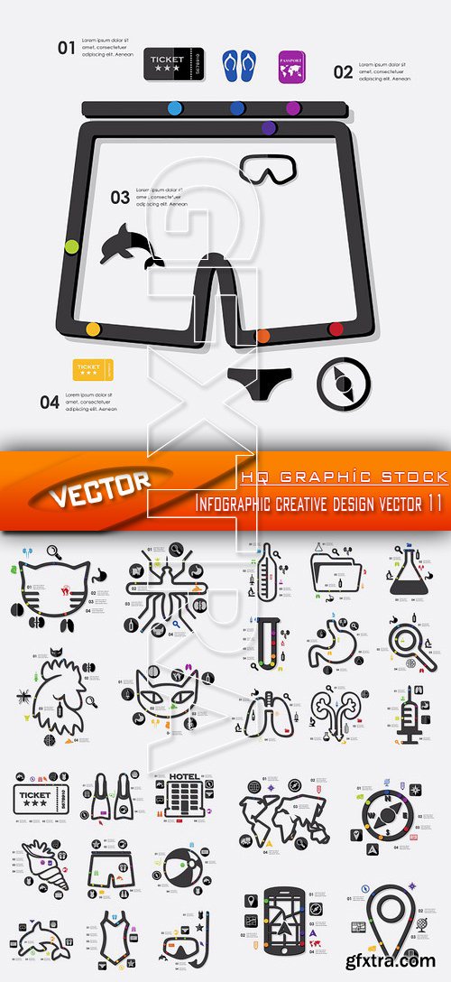 Stock Vector - Infographic creative design vector 11