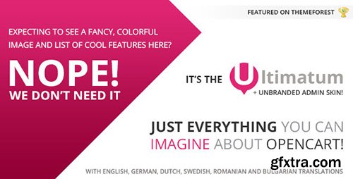 ThemeForest - Ultimatum v3.1 - Responsive OpenCart theme with blog