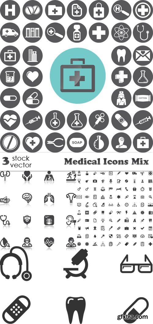 Vectors - Medical Icons Mix