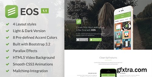 ThemeForest - EOS v1.1 - A Responsive Bootstrap 3 App Landing Page - FULL