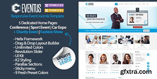 ThemeForest - Eventus - Responsive Event Joomla 2.5 & 3.x Template