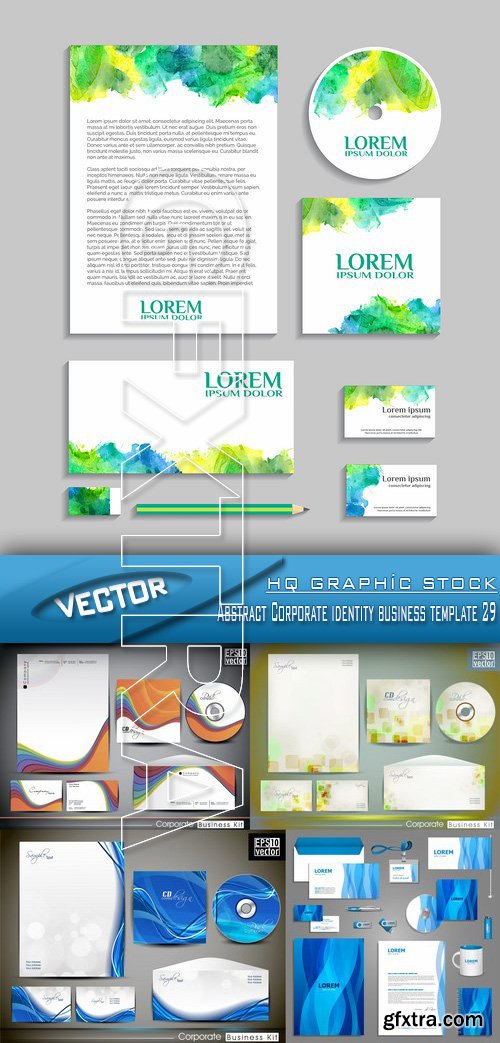 Stock Vector - Abstract Corporate identity business template 29