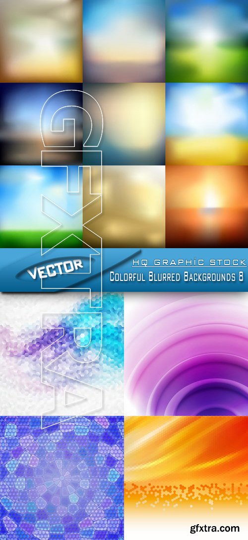 Stock Vector - Colorful Blurred Backgrounds 8