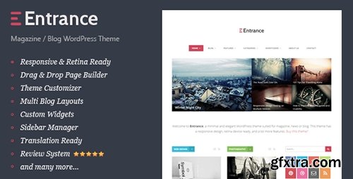 ThemeForest - Entrance v1.3 - WordPress Theme for Magazine and Review